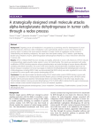 A strategically designed small molecule attacks alpha