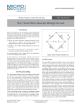 The Three-Wire Quarter-Bridge Circuit