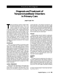 Diagnosis and Treatment of Temporomandibular