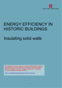 Insulating solid walls