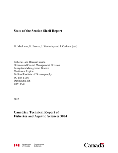 State of the Scotian Shelf Report Canadian Technical Report of