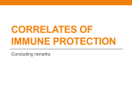 Correlates of Immune Protection