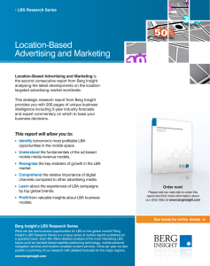 Location-Based Advertising and Marketing