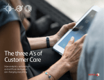 The three A`s of Customer Care