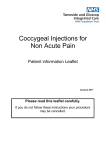 Coccygeal Injections for Non Acute Pain