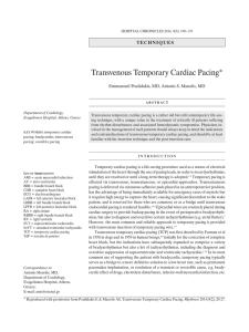 Transvenous Temporary Cardiac Pacing