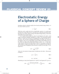 CCR 20: Electrostatic Energy of a Sphere of Charge