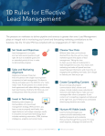 10 Rules for Effective Lead Management
