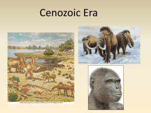 Cenozoic Era - David Bogler Home