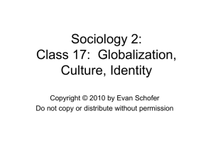 Class 17: Culture, Identity, Conflict