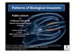 Patterns of Biological Invasions