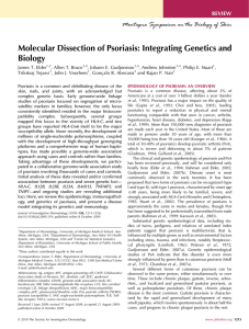 Molecular Dissection of Psoriasis: Integrating Genetics and Biology