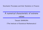 A numerical characteristic of extreme values