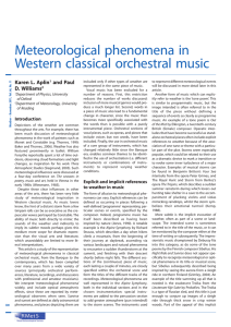 Meteorological phenomena in Western classical orchestral music