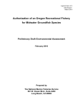Authorization of an Oregon Recreational Fishery for Midwater
