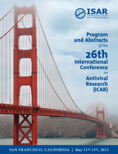 Final Program - International Society for Antiviral Research