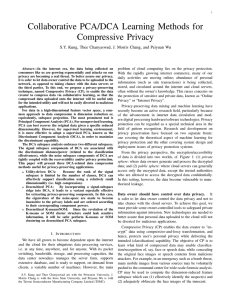 Collaborative PCA/DCA Learning Methods for Compressive Privacy