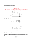 Laplace transforms and Physics equations. http://people.seas
