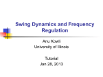 Swing Dynamics and Frequency Regulation