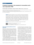 Computed tomography in the evaluation for transcatheter aortic