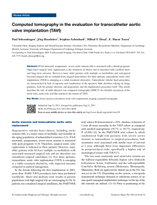 Computed tomography in the evaluation for transcatheter aortic