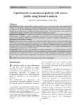 Cephalometric evaluation of patients with convex profile using