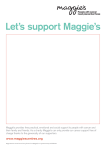 Let`s support Maggie`s