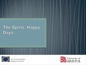 The Spirits` Happy Days Presentation