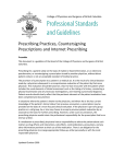 Prescribing Practices, Countersigning Prescriptions and Internet