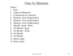 Class 16: Memories