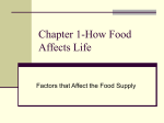 Chapter 1-How food affects Life