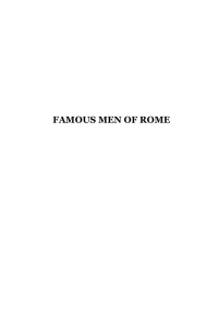 FAMOUS MEN OF ROME - Yesterday`s Classics