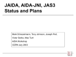 JAIDA, AIDA-JNI, JAS3 Status and Plans