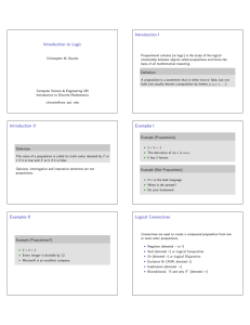 Logic - UNL CSE