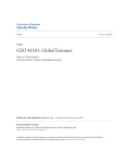GEO 433.01: Global Tectonics - ScholarWorks @ UMT