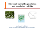 Dispersal, habitat fragmentation and population viability Jean
