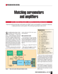 Matching servomotors and amplifiers