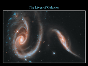 Galaxy interactions - collisions Many stars are thrown out into space