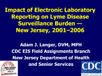 Evaluation of Surveillance for Lyme Disease – New Jersey