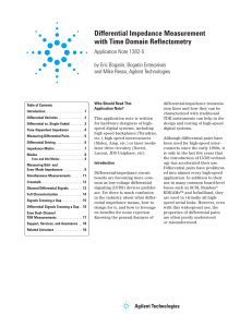 Differential Impedance Measurement with Time Domain Reflectometry