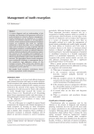 Management of tooth resorption