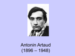 Antonin Artaud (1896 – 1948)