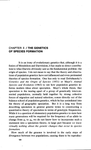 Chapter 4: The Genetics of Species Formation (pp. 159-186)