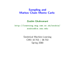 Sampling and Markov Chain Monte Carlo