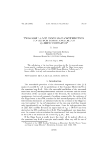 two-loop large higgs mass contribution to vector boson anomalous