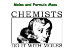 Moles and Formula Mass - Peoria Public Schools