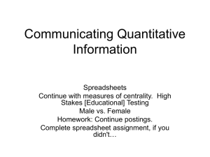 Communicating Quantitative Information