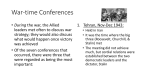 War-time Conferences