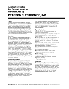 PEARSON ELECTRONICS, INC.