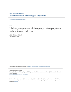 Malaria, dengue, and chikungunya - University of Toledo Digital